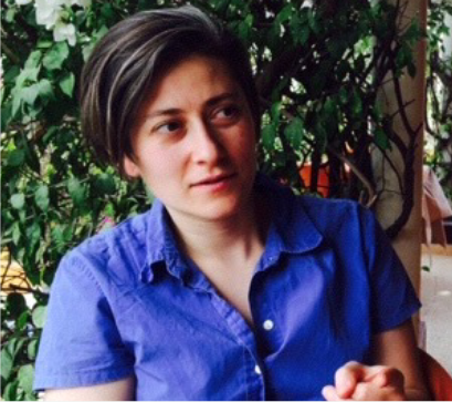 Dr. Moon Duchin sitting outside