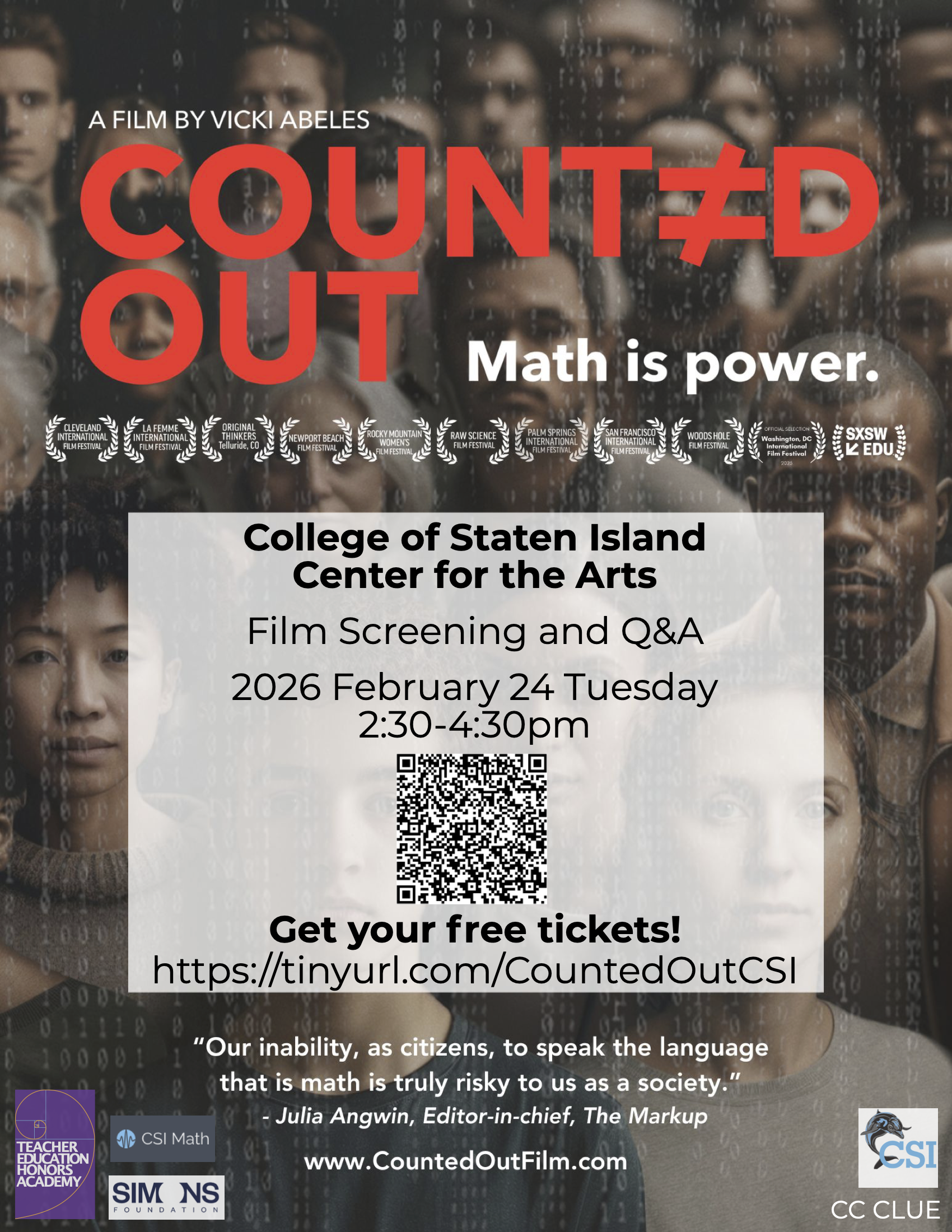 Advertisement poster for the event